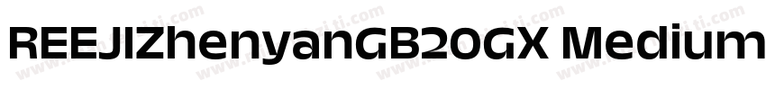 REEJIZhenyanGB20GX Medium字体转换